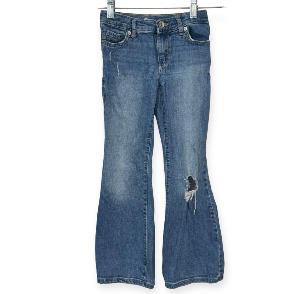 Suga&Jade Girls Distressed Bootcut Jeans Size 8 Slim